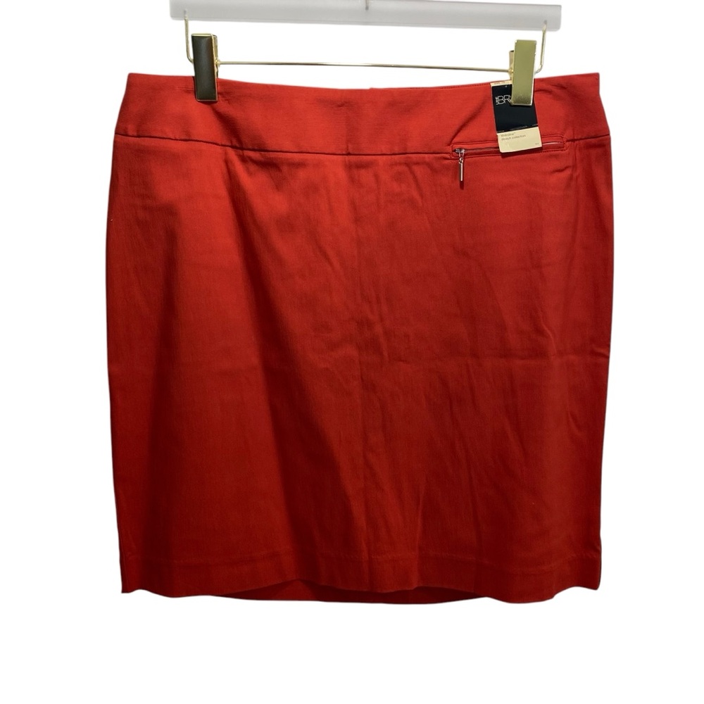 Lane Bryant Straight Pencil Skirt Women 16 Orange Office Career Knee Lenght